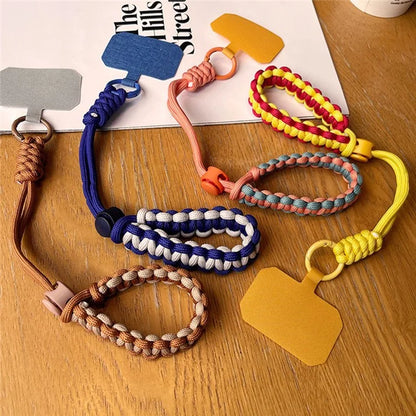 Phone Wrist Strap Adjustable Nylon Wrist Rope with Tether Tab, Toatl Length: 240mm