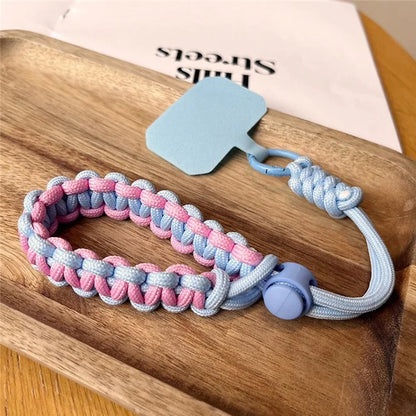 Phone Wrist Strap Adjustable Nylon Wrist Rope with Tether Tab, Toatl Length: 240mm