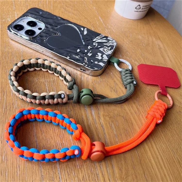Phone Wrist Strap Adjustable Nylon Wrist Rope with Tether Tab, Toatl Length: 240mm