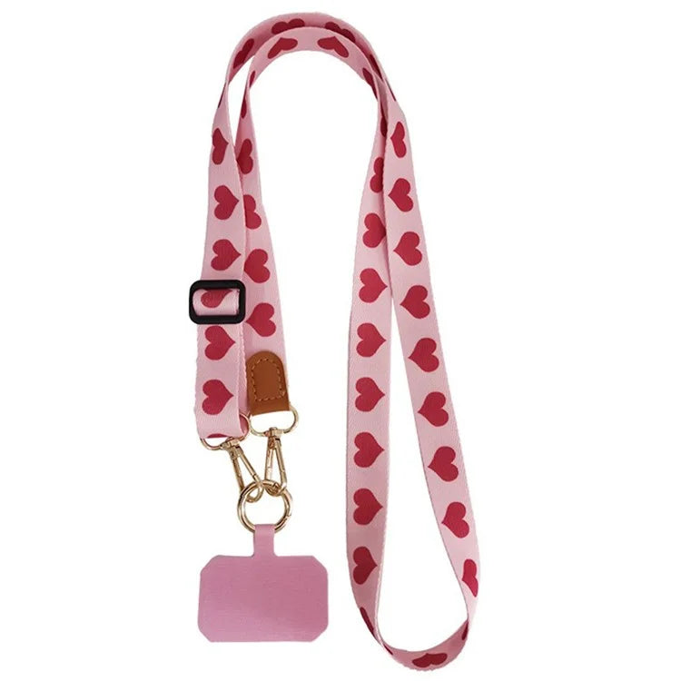 Crossbody Cell Phone Strap Universal Adjustable Phone Lanyard with Tether Tab, Folded Length: 61cm