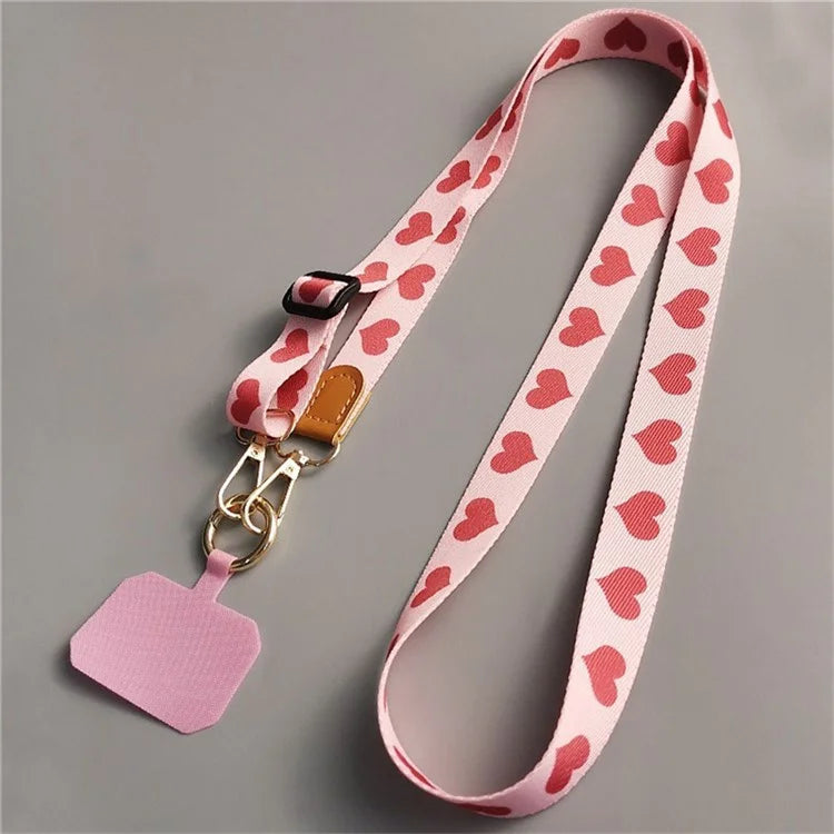 Crossbody Cell Phone Strap Universal Adjustable Phone Lanyard with Tether Tab, Folded Length: 61cm
