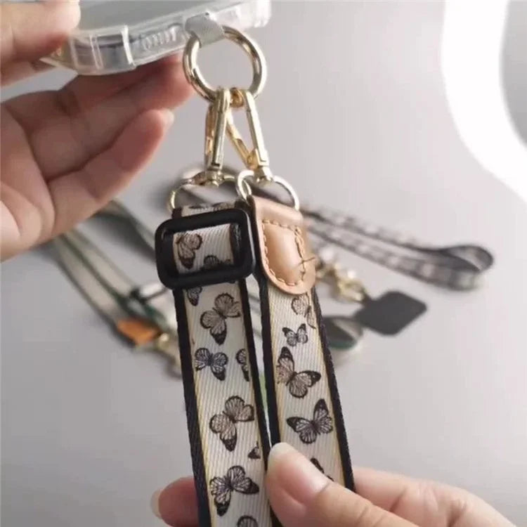 Crossbody Cell Phone Strap Universal Adjustable Phone Lanyard with Tether Tab, Folded Length: 61cm