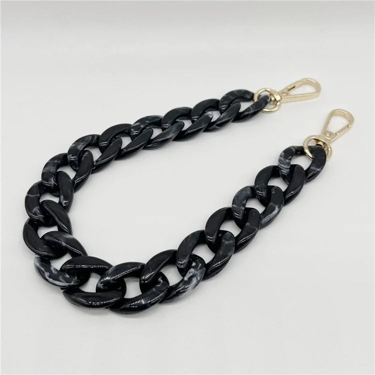 Phone Wrist Strap Phone Charms Acrylic Replacement Chain with Buckle, Total Length: 37cm