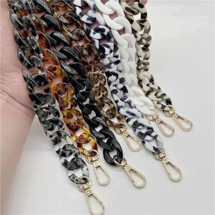 Phone Wrist Strap Phone Charms Acrylic Replacement Chain with Buckle, Total Length: 37cm