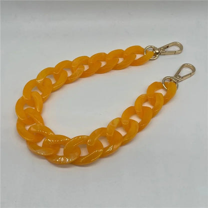 Phone Wrist Strap Phone Charms Acrylic Replacement Chain with Buckle, Total Length: 37cm