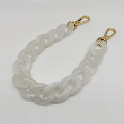 Phone Wrist Strap Phone Charms Acrylic Replacement Chain with Buckle, Total Length: 37cm