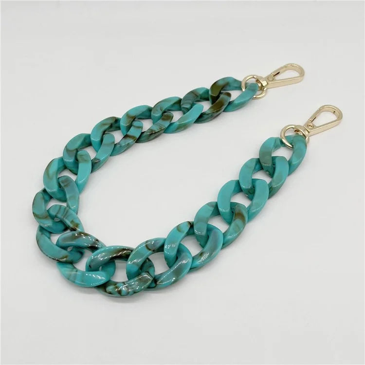Phone Wrist Strap Phone Charms Acrylic Replacement Chain with Buckle, Total Length: 37cm