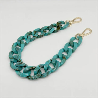 Phone Wrist Strap Phone Charms Acrylic Replacement Chain with Buckle, Total Length: 37cm