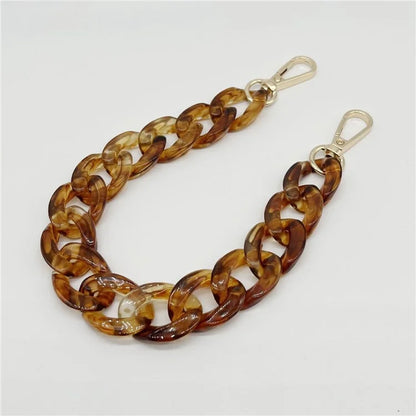Phone Wrist Strap Phone Charms Acrylic Replacement Chain with Buckle, Total Length: 37cm