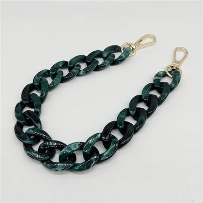 Phone Wrist Strap Phone Charms Acrylic Replacement Chain with Buckle, Total Length: 37cm