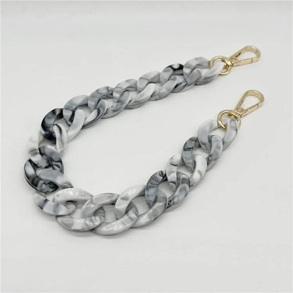 Phone Wrist Strap Phone Charms Acrylic Replacement Chain with Buckle, Total Length: 37cm