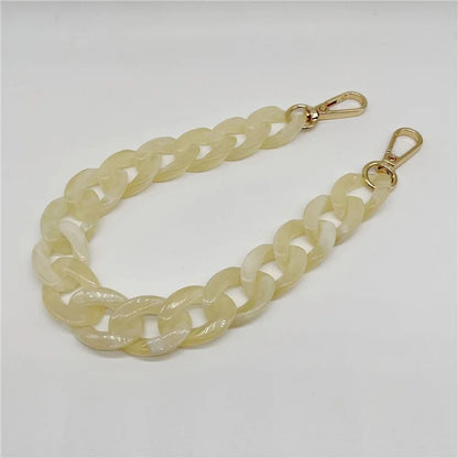 Phone Wrist Strap Phone Charms Acrylic Replacement Chain with Buckle, Total Length: 37cm