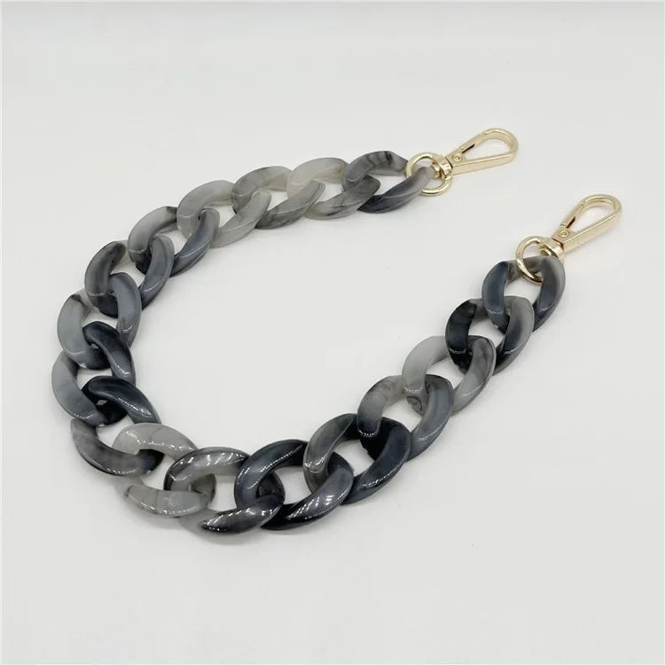 Phone Wrist Strap Phone Charms Acrylic Replacement Chain with Buckle, Total Length: 37cm