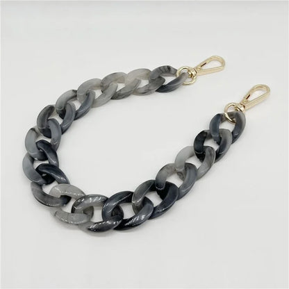 Phone Wrist Strap Phone Charms Acrylic Replacement Chain with Buckle, Total Length: 37cm
