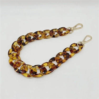 Phone Wrist Strap Phone Charms Acrylic Replacement Chain with Buckle, Total Length: 37cm