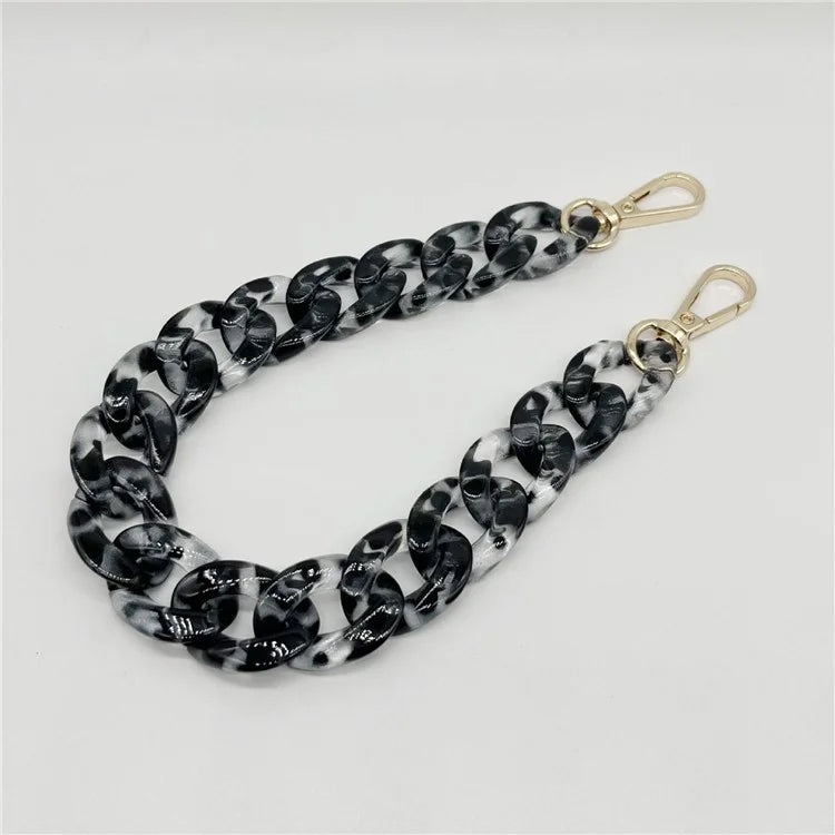 Phone Wrist Strap Phone Charms Acrylic Replacement Chain with Buckle, Total Length: 37cm