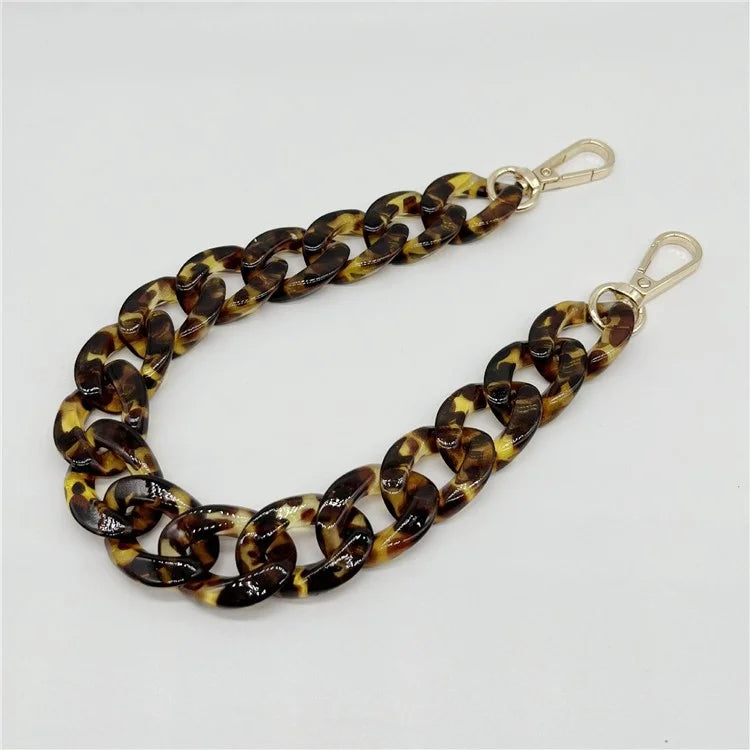 Phone Wrist Strap Phone Charms Acrylic Replacement Chain with Buckle, Total Length: 37cm