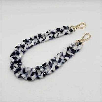 Phone Wrist Strap Phone Charms Acrylic Replacement Chain with Buckle, Total Length: 37cm