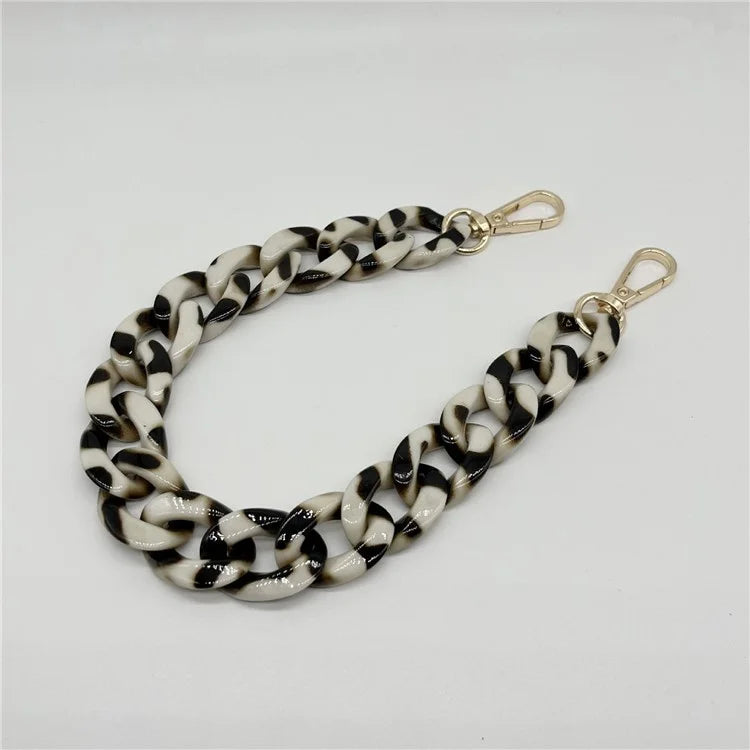Phone Wrist Strap Phone Charms Acrylic Replacement Chain with Buckle, Total Length: 37cm