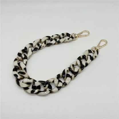 Phone Wrist Strap Phone Charms Acrylic Replacement Chain with Buckle, Total Length: 37cm