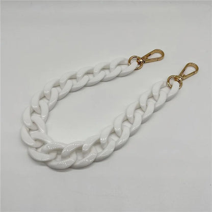 Phone Wrist Strap Phone Charms Acrylic Replacement Chain with Buckle, Total Length: 37cm