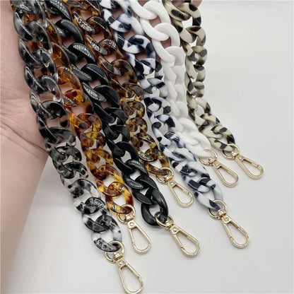 Phone Wrist Strap Phone Charms Acrylic Replacement Chain with Buckle, Total Length: 37cm