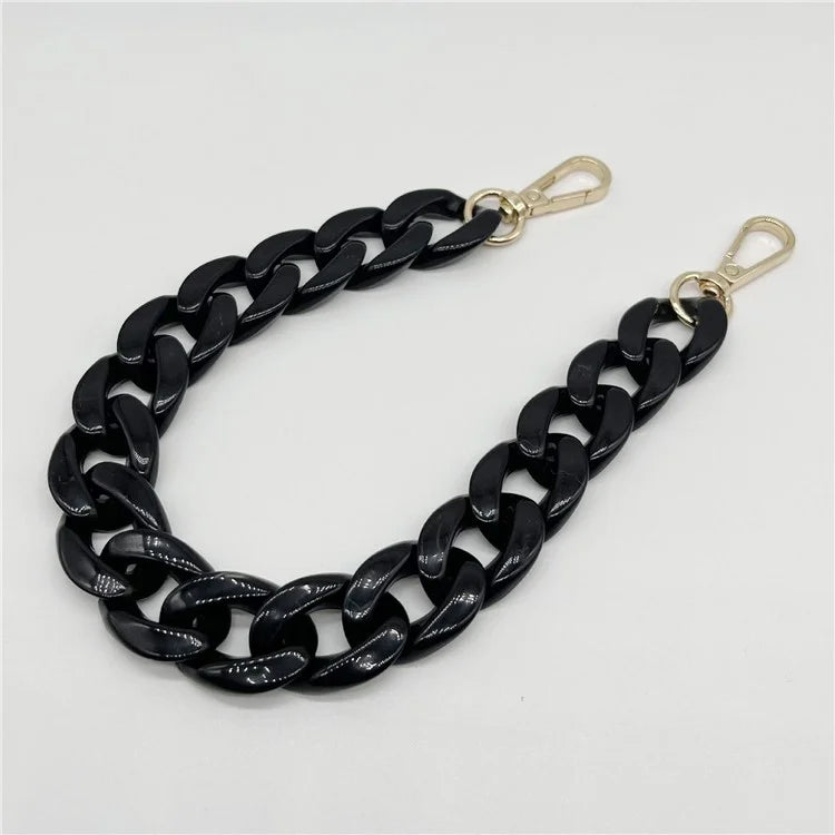 Phone Wrist Strap Phone Charms Acrylic Replacement Chain with Buckle, Total Length: 37cm