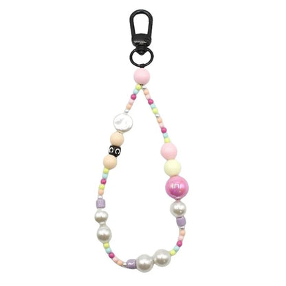 Phone Charms Strap Acrylic Beaded Wrist Strap for Phone Case with Tether Tab, Total Length: 30cm