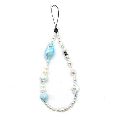 Cell Phone Lanyard Strap Acrylic Ocean-Inspired Wristlet Strap Short Wrist Strap Total Length: 30cm