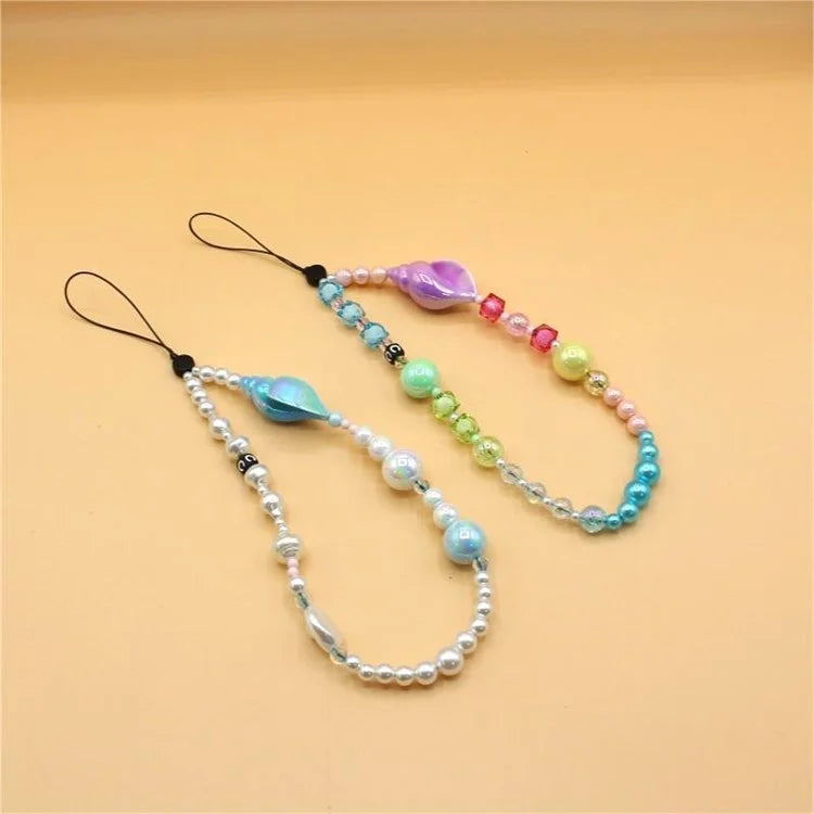 Cell Phone Lanyard Strap Acrylic Ocean-Inspired Wristlet Strap Short Wrist Strap Total Length: 30cm