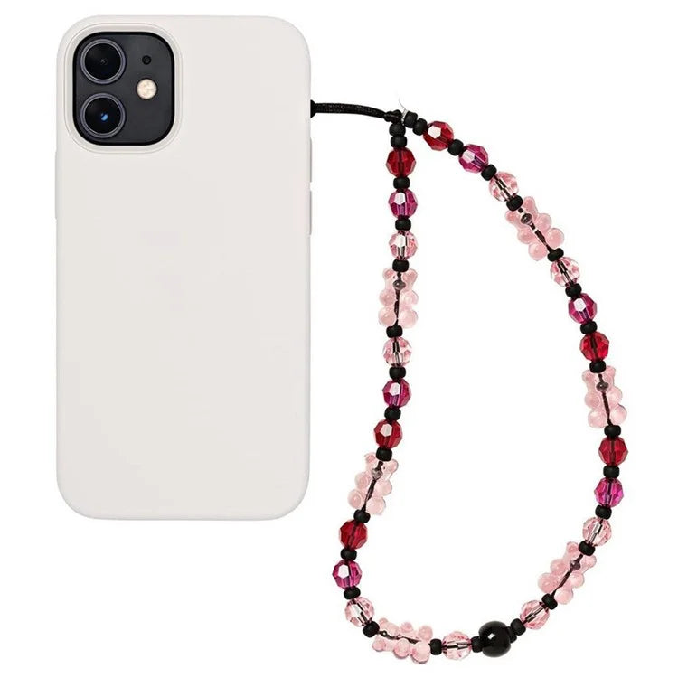 Phone Charm 32cm+5cm Bear Phone Lanyard Phone Bracelet Aesthetic Wrist Strap