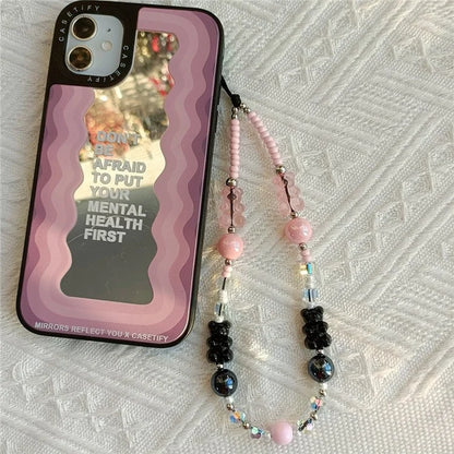 Phone Charm 32cm+5cm Bear Phone Lanyard Phone Bracelet Aesthetic Wrist Strap