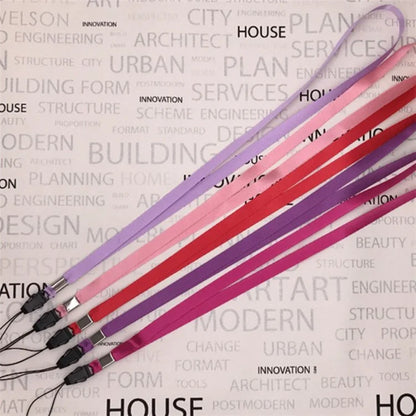 100Pcs Neck Straps 39cm+7.5cm Universal Nylon Cell Phone Lanyards Phone Charm
