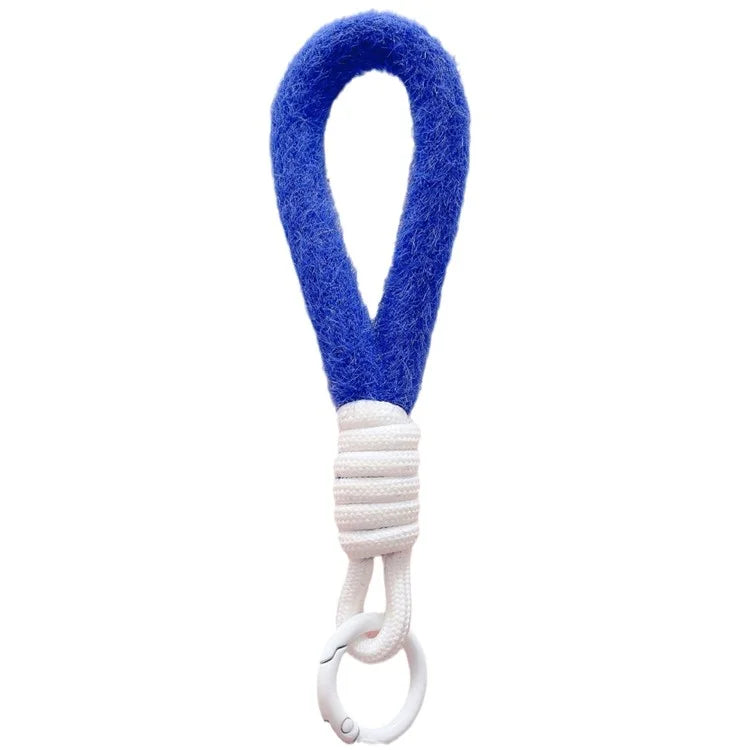 Hand Wrist Strap Lanyard Cell Phone Lanyard 16cm Plush Winter Warm Wristlet