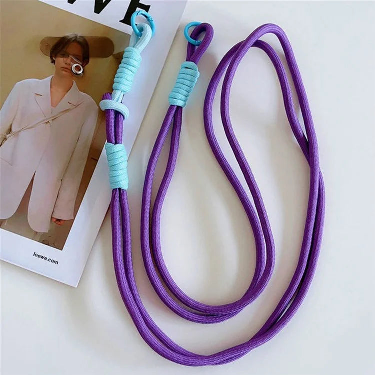 Cell Phone Lanyard Universal Crossbody Polyester Strap with Tether Tab, Total Length: 120cm