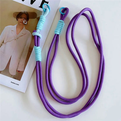 Cell Phone Lanyard Universal Crossbody Polyester Strap with Tether Tab, Total Length: 120cm
