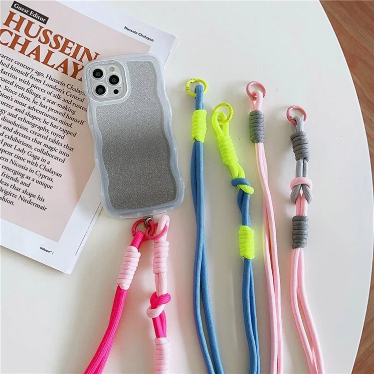 Cell Phone Lanyard Universal Crossbody Polyester Strap with Tether Tab, Total Length: 120cm