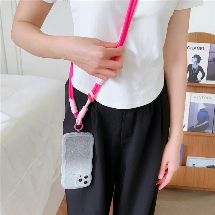 Cell Phone Lanyard Universal Crossbody Polyester Strap with Tether Tab, Total Length: 120cm