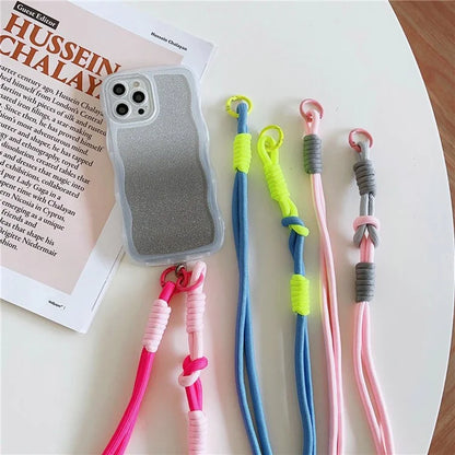 Cell Phone Lanyard Universal Crossbody Polyester Strap with Tether Tab, Total Length: 120cm