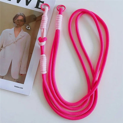Cell Phone Lanyard Universal Crossbody Polyester Strap with Tether Tab, Total Length: 120cm