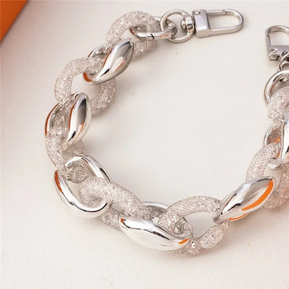 Metal Phone Charm 29cm Glitter Rhinestone Wristlet Bracelet Phone Lanyard Wrist