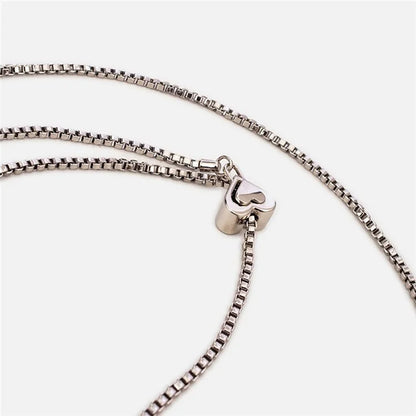 Metal Phone Chain Crossbody Neck Lanyard Love Heart Adjustable with Tether Tab, Total Length: 135cm