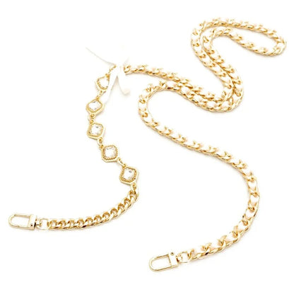 Crossbody Phone Lanyard Metal Phone Charm Cell Phone Chain Strap, Total Length: 120cm