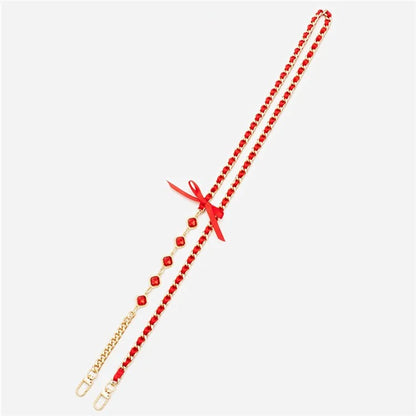 Crossbody Phone Lanyard Metal Phone Charm Cell Phone Chain Strap, Total Length: 120cm