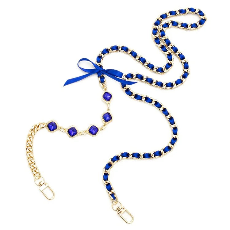 Crossbody Phone Lanyard Metal Phone Charm Cell Phone Chain Strap, Total Length: 120cm