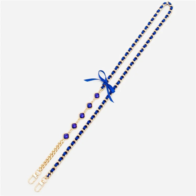 Crossbody Phone Lanyard Metal Phone Charm Cell Phone Chain Strap, Total Length: 120cm