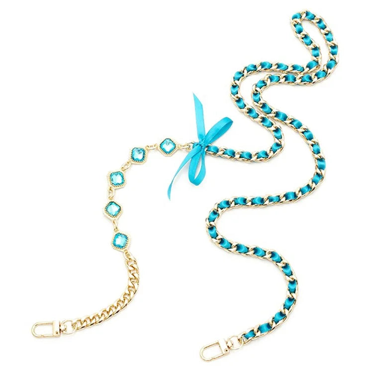 Crossbody Phone Lanyard Metal Phone Charm Cell Phone Chain Strap, Total Length: 120cm