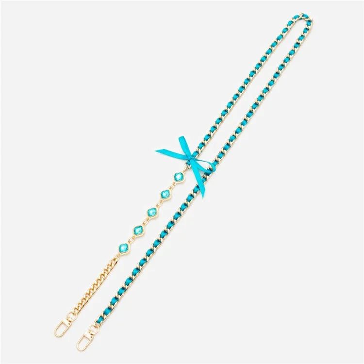 Crossbody Phone Lanyard Metal Phone Charm Cell Phone Chain Strap, Total Length: 120cm