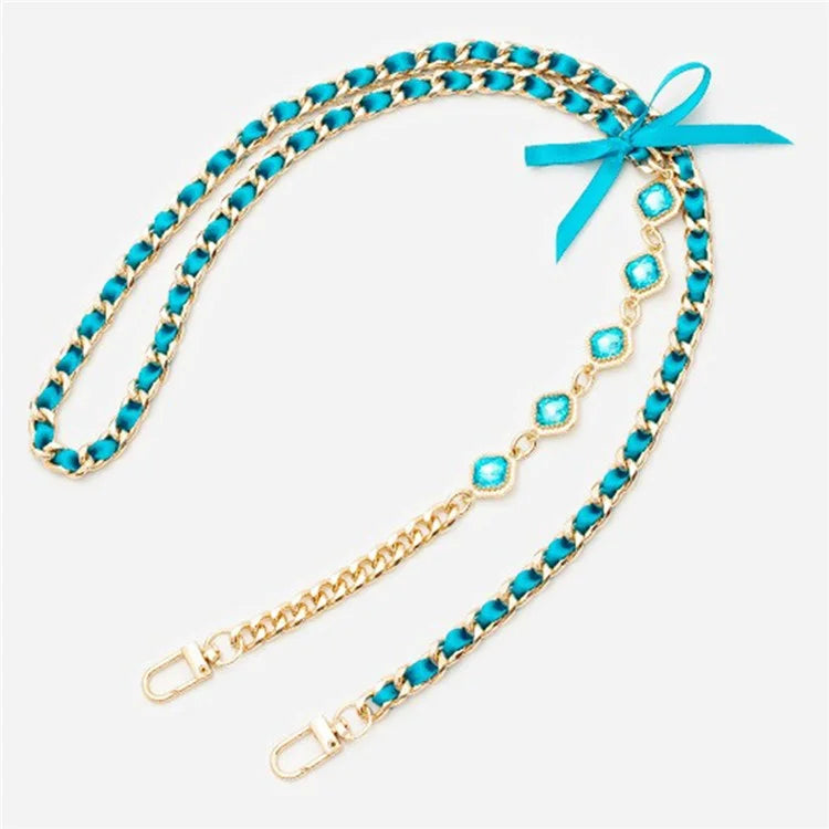 Crossbody Phone Lanyard Metal Phone Charm Cell Phone Chain Strap, Total Length: 120cm