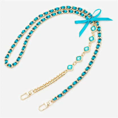 Crossbody Phone Lanyard Metal Phone Charm Cell Phone Chain Strap, Total Length: 120cm